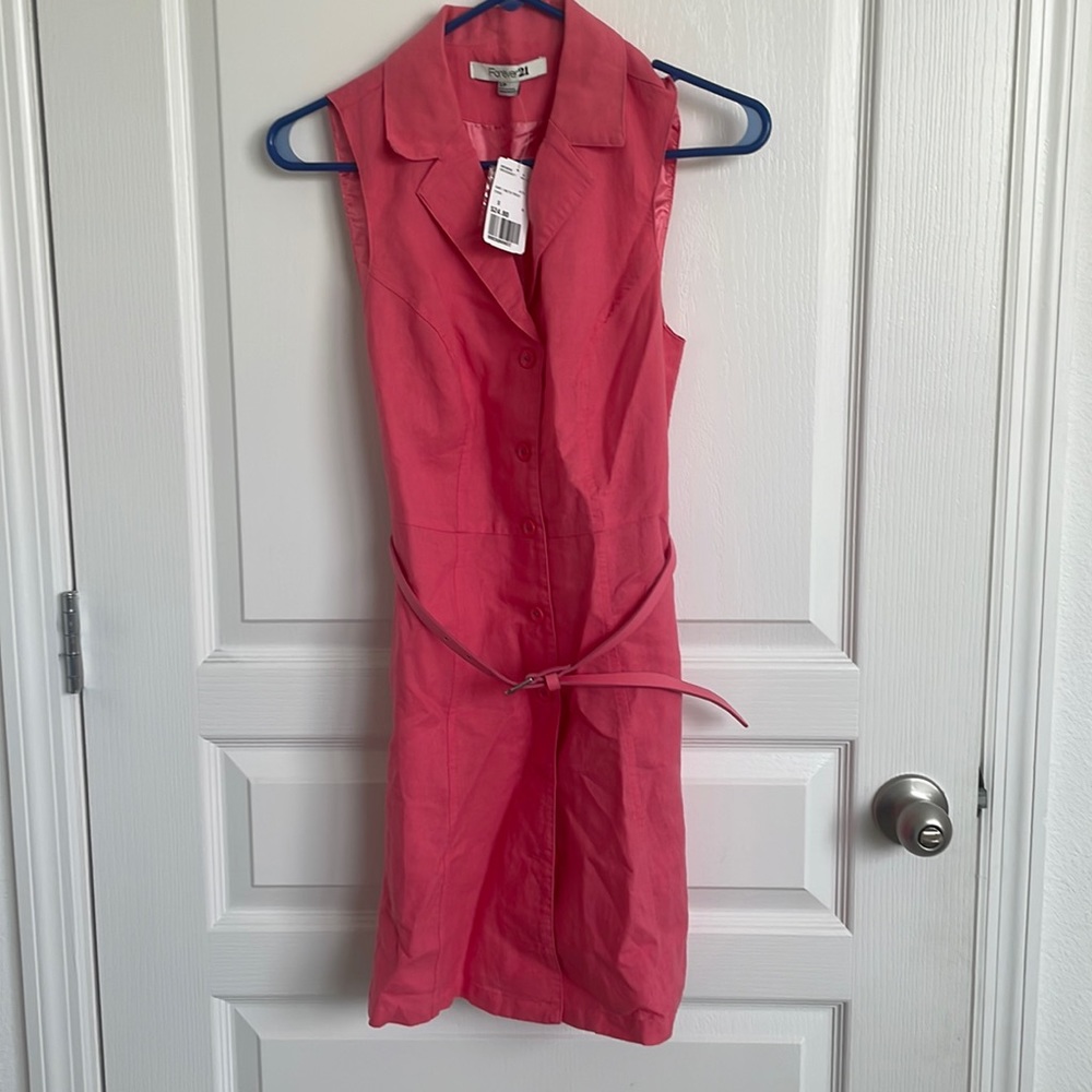 Short Coral Dress Forever 21 S/p NWT